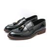 Premium Men's Business Casual Slip-On Loafers Leather Dress Shoes Soft Sole Fashion Comfortable Office Wedding Formal Shoes
