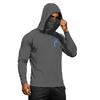 Men's Summer Hawaiian Print Quick Dry Long Sleeve T Shirt Ice Silk UPF50 Plus Sun Protection Hooded Sports Fitness Outdoor Top