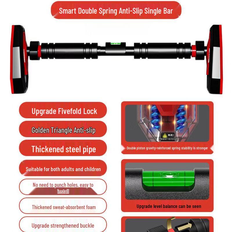 Punch-Free Doorframe Pull-Up Bar for Kids