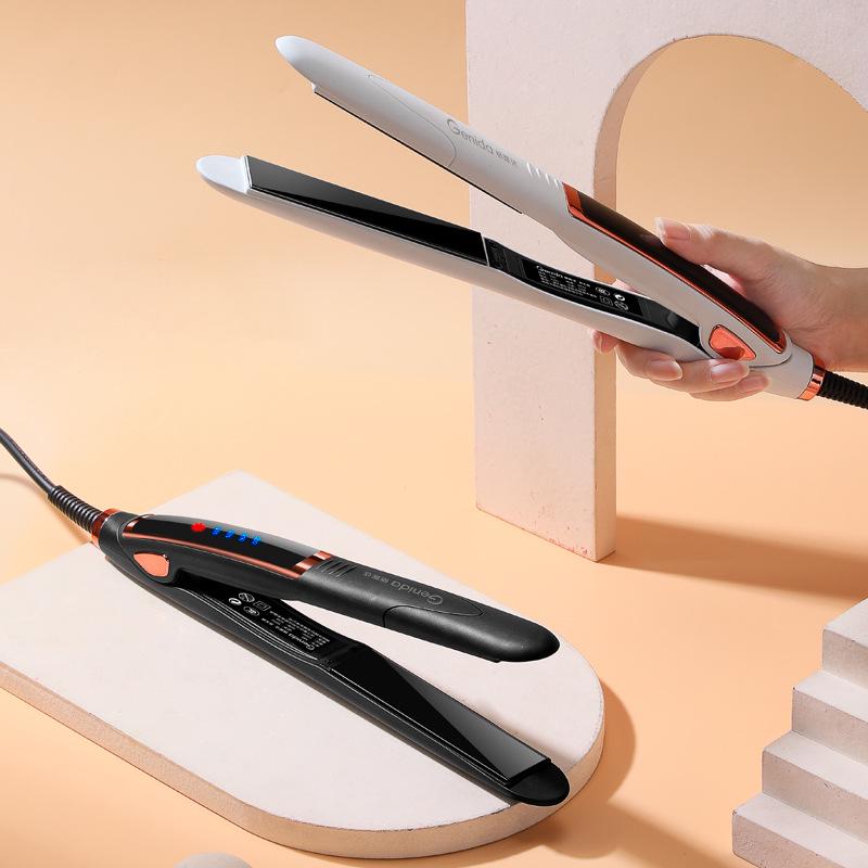 Adjustable Hair Straightener & Curler for Dorms - Works On Wet & Dry Hair