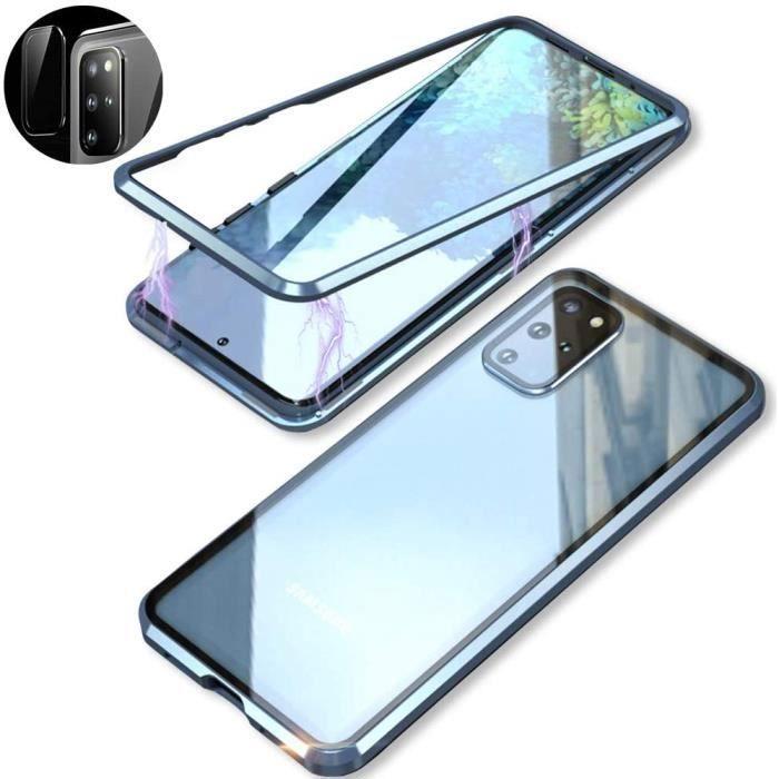 Coque pour Samsung Galaxy S20 Ultra - LuffyShop - Aluminium - Antichoc - Aimant Fort - Protection 360 Degré