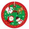 Cartoon Christmas Tree Skirt Ornament 35Inch Christmas Tree Mat Machine Washable for Home Holiday Party Decoration