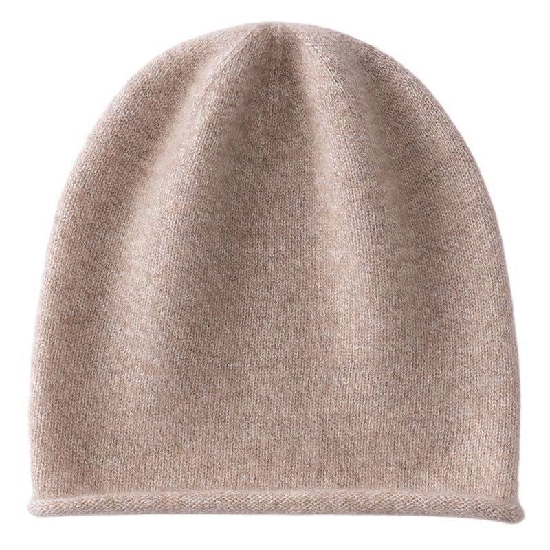 New% Pure Cashmere Hat Autumn and Winter Men's and Women's Pullover Ear Protection Knitted Headgear