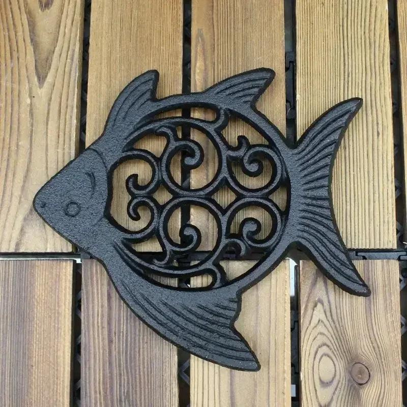 Owl Retro Decoration Ironwork Insulation Rack Water Kettle Style Household Cup Bowl Placemat Cast Iron Kitchen Plate Pot Mats
