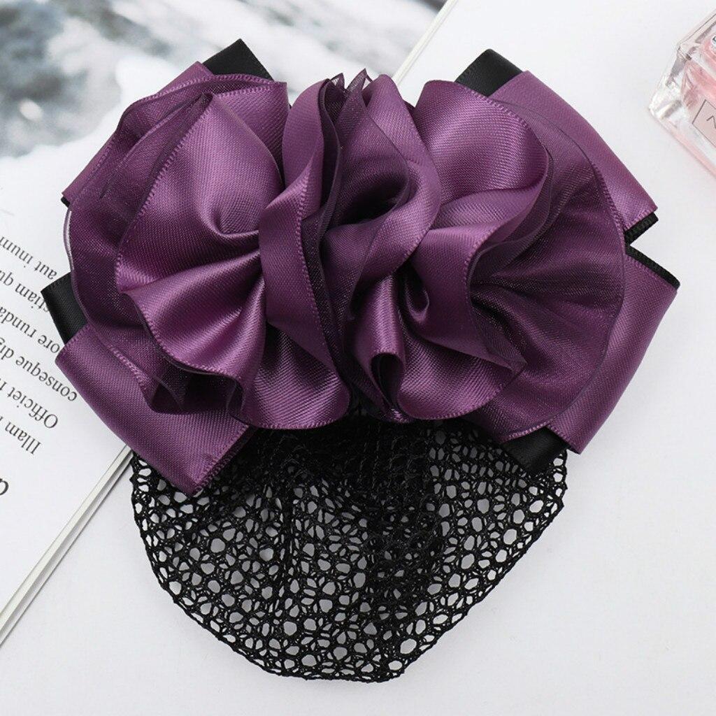 2 Pack Ladies Crochet Mesh Bun Cover Snood Hair Net Dance Hair Headwear Accessories
