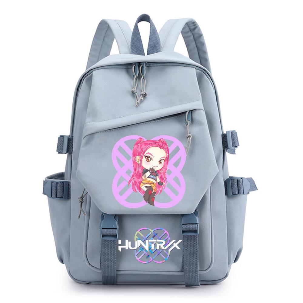 Anime K-Pop Printed Waterproof Backpack for Teen Boy Gril Schoolbag Children Student Women Large Capacity Travel Bag Kid Gift Mochila