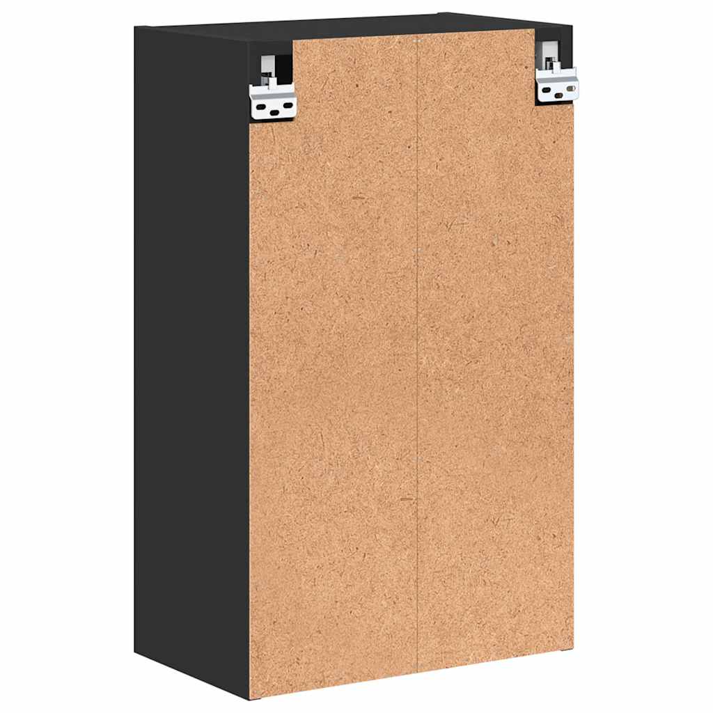 Bathroom Cabinet Wall Mounted Black 39 x 23.5 x 65 cm