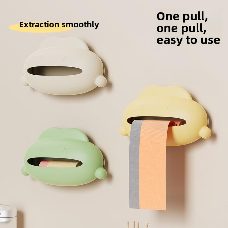 Wall-mounted Household Kitchen Bathroom Toilet Waterproof and Antifouling Garbage Bag Storage Box