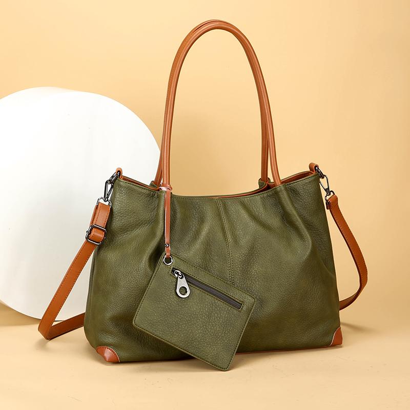 Women's Vintage Print Soft Pu Leather Crossbody Bag Luxury Large Capacity Handbag Ladies Casual Daily Commuter Tote Shoulder Bag
