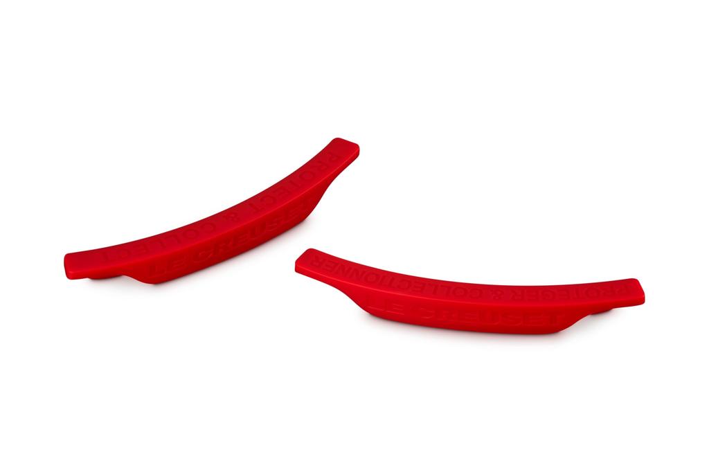 LE CREUSET Silicone Lid Protector (Set of 2) Cherry Red
