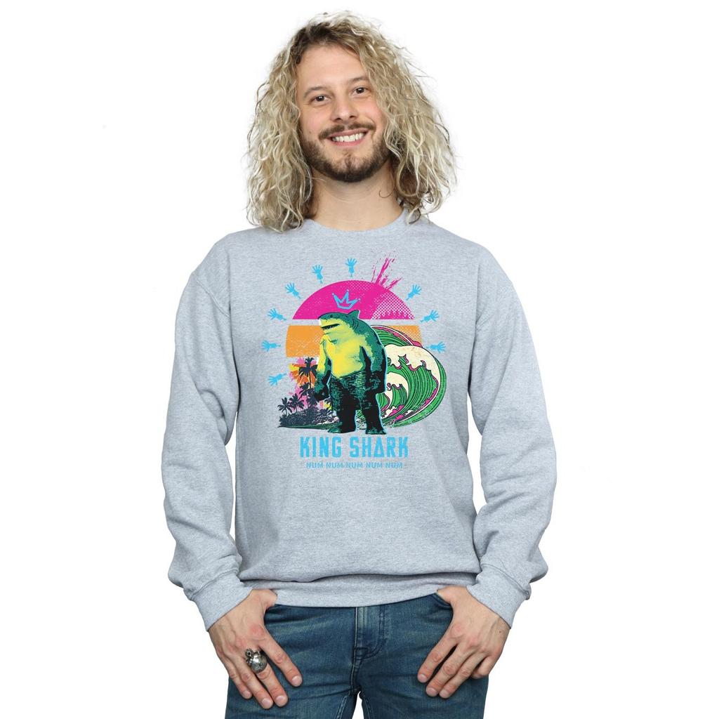 DC Comics Mens The Suicide Squad King Shark Sweatshirt