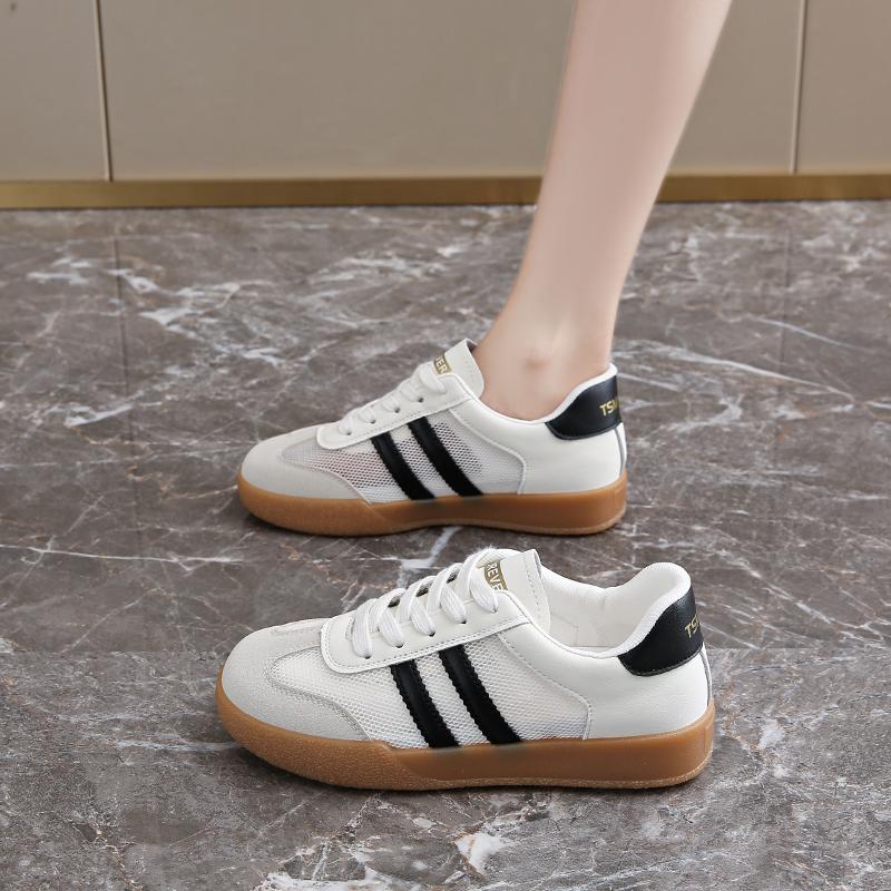 Fashion CRLAYDK Fashion Women's Sneakers Casual Summer Mesh Lace Up Walking Shoes for Ladies Breathable Comfort Sports Running Flats