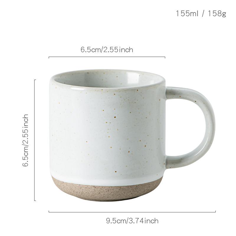 Creative Ceramic Coffee Mug Breakfast Oatmeal Cup Milk Water Cup for Household Office Tableware Simple Drinking Cup 2025 New