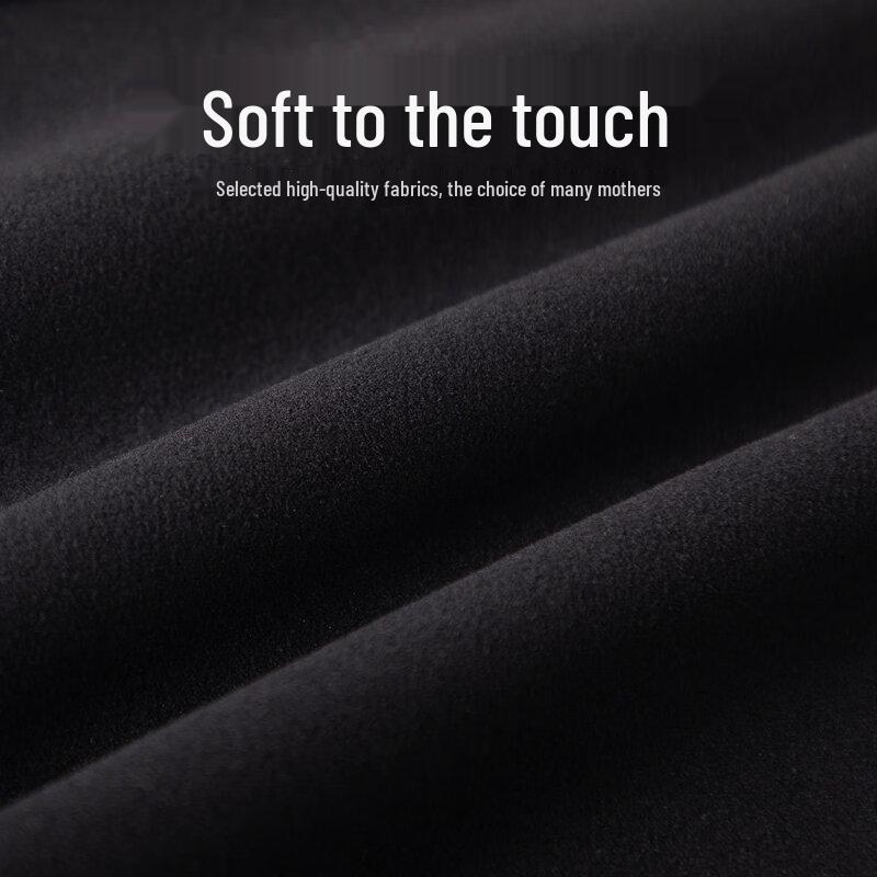 Elderly Women's Fleece-Lined Straight-Leg Casual Pants