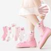 5 Pairs Cotton Childrens Mesh Socks Soft Thin Summer Sock Kids Baby Candy Sock Girls Breathable Flower Casual Cute Socken