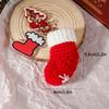 Christmas Decorations Christmas Keychains Handmade Crochet Santa Claus Elk Bag Pendant Keychains Accessories  Latest Year Gifts