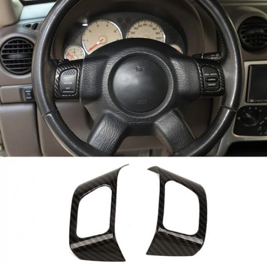 Carbon Fiber Steering Wheel Trim Cover for Jeep Liberty 1999-2007 US Accessories