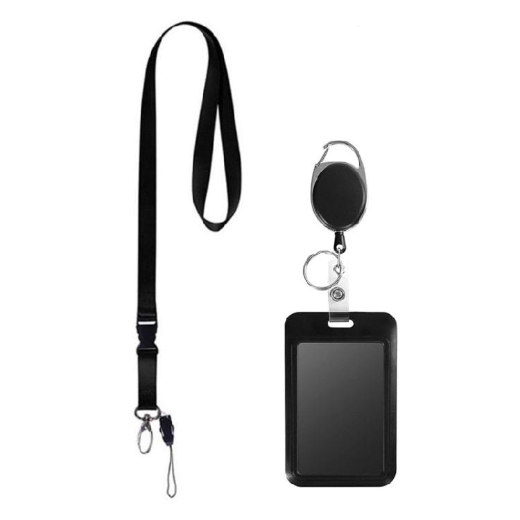 Retractable Lanyard Name Card Badge Holder with Retractable Reel Retractable Badge Holder with Reel Clip for Keychain 1