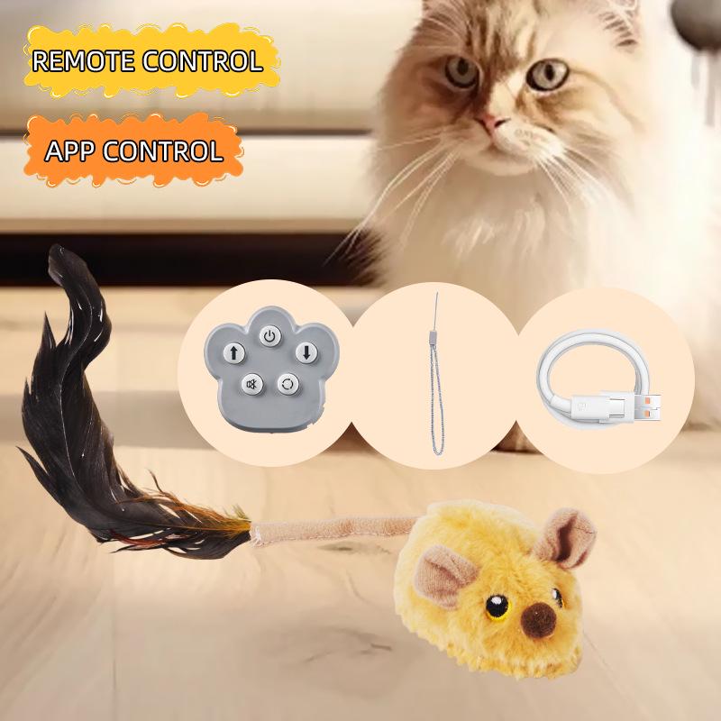Interaktives elektrisches Maus-Teaser: Intelligentes ferngesteuertes berührungsempfindliches Katzenspielzeug