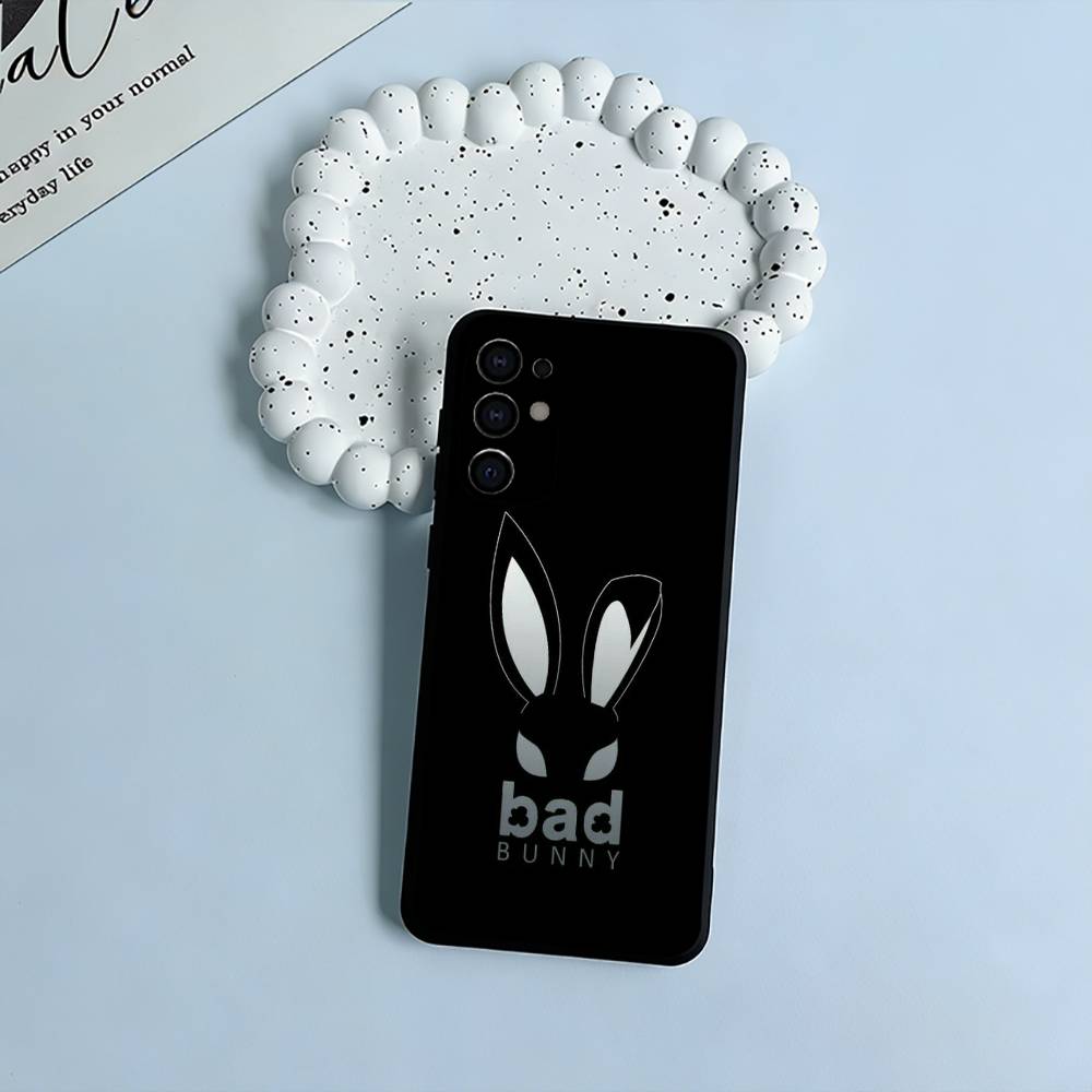B-B-Bad -Bunny Phone Case For Samsung S25,S24,S21,S22,S23,S30,Ultra,S20,Plus,Fe,Lite,Black Soft Silicone