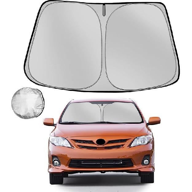 Windshield Sun Shade for Toyota RAV4 2013-2018 RAV-4 SUV Foldable Sun Sunshade for Car Front Window Blocks UV Rays and Heat Automotive Interior