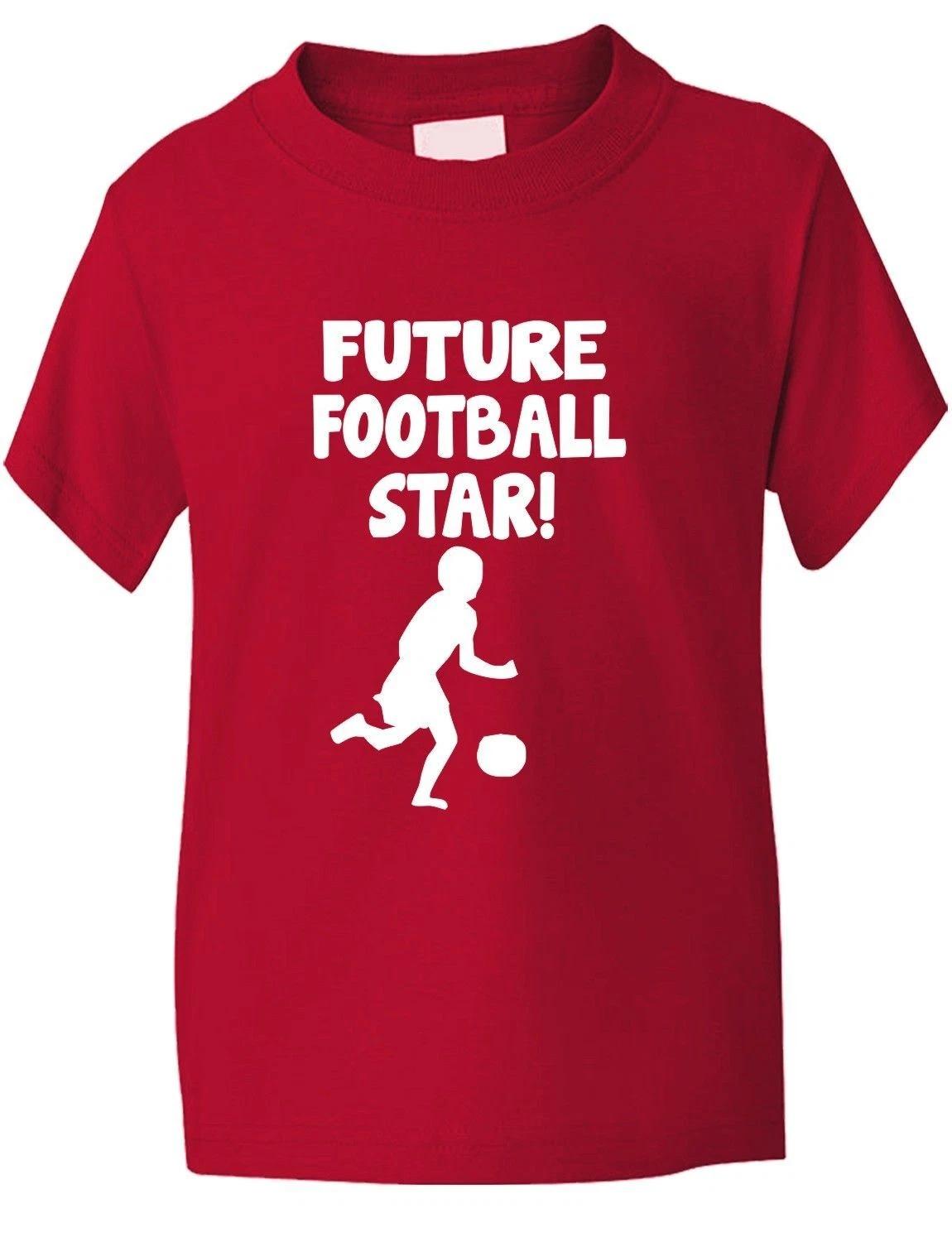 

Future Football Star Football Fan Sports Funny Boys Girls T-Shirt Age 1-13 S