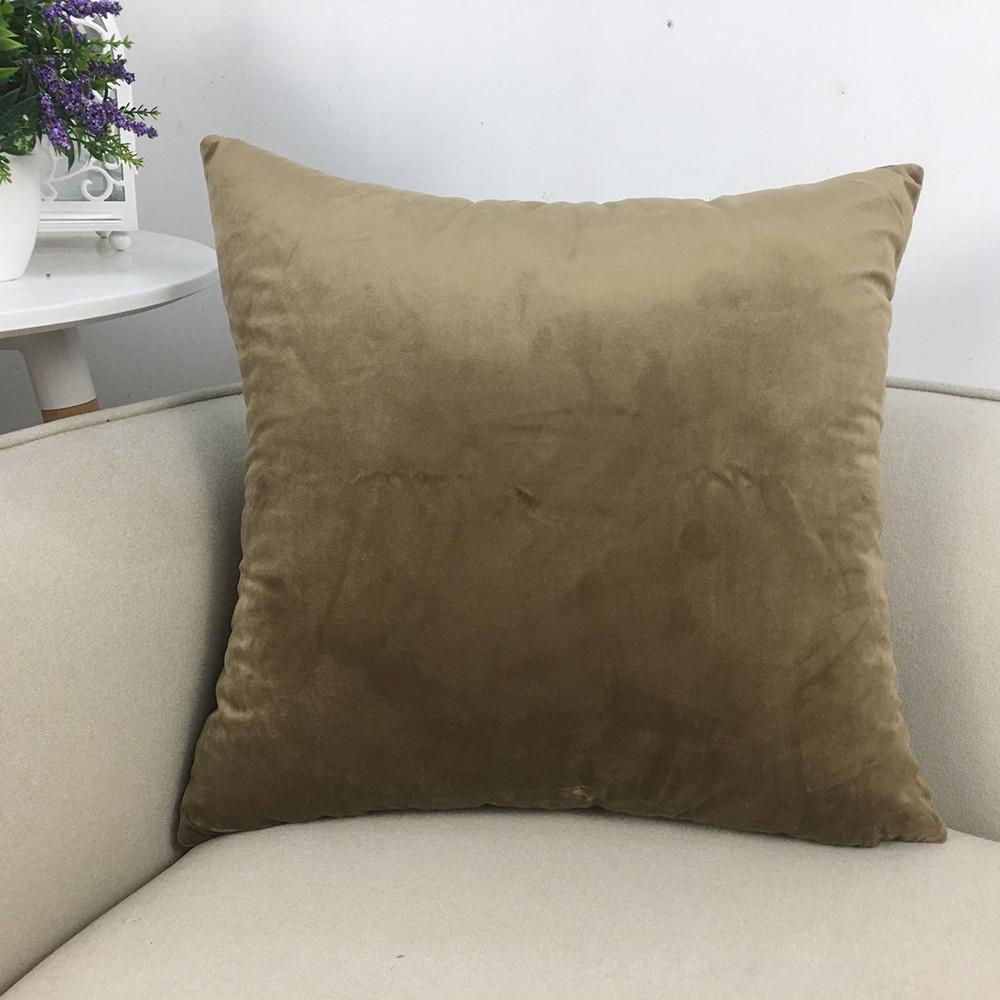Velvet Soft Decorative Square Pillow Covers Cushion Case for Sofa Bedroom60x60cm