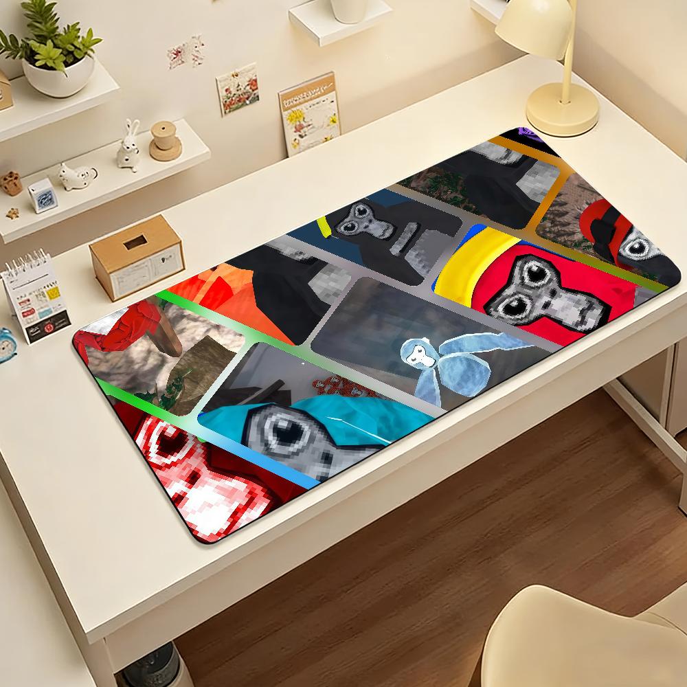 Gaming Mouse Pad Large Antislip Stitched Edges Cool Gorilla Art Mat for PC Gamers and Daily Office Desk Use