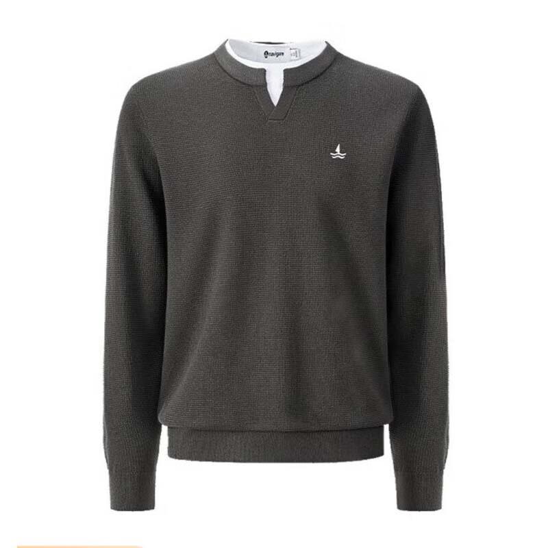 

Чоловічий пуловер Navigare у стилі ретро кежуал з круглим вирізом L