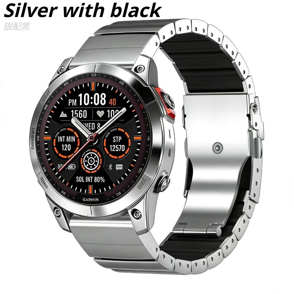 Quickfit 26mm 22mm Titanium Strap For Garmin Watch Fenix 8 7X Pro Tactix 7 EPIX Pro 51mm Enduro 3 2X Instinct 3 2X 50mm Correa