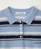 Sseomweeobeoteo Cope Stripe Knit - Light Blue