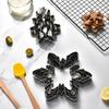 10Pcs/set Multiple Sizes Christmas Snowflake Cookie Cutter Stainless Steel Sandwich Mould  Chocolate