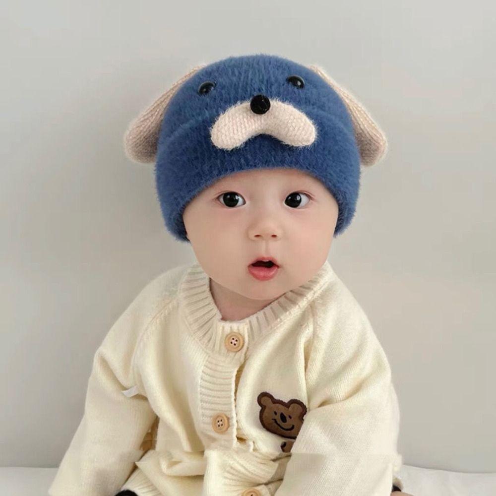 Thickened Baby Hat Knitted Beanie Cap New Bonnet