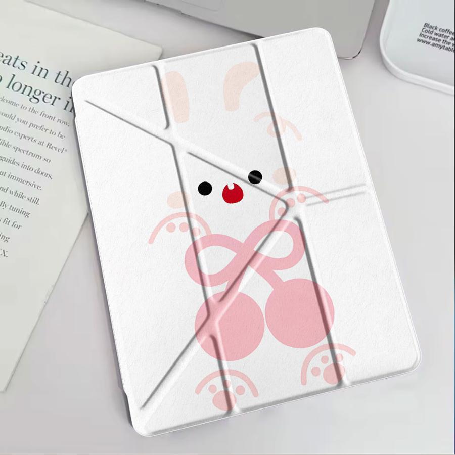 Tablet Case For iPad Air 4 5 M3 M2 1 2 M4 11inch Mini 6 7 Pro 2025 Pro 11th 10th 9th 8th 7th 12.9inch Holder Cover Rabbit