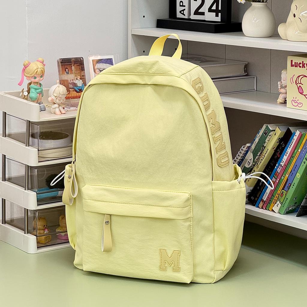 Schoolbag New Japanese Simple Backpack Female Student Large Capacity School Bag High School Junior High School Student School Bag Cute Fashion