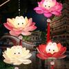 Chinese Style Children's Rabbit Lantern Handheld Glowing Lotus Flower Lanterns DIY Material Bag Handmade