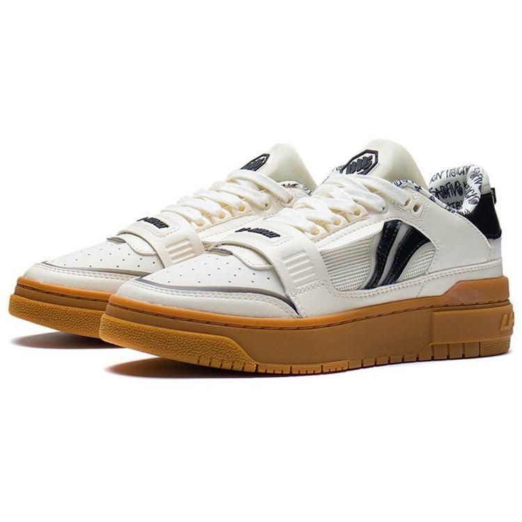 Li Ning Rookie Low Top Retro Basketball Shoes Men Sneaker Light-Antique-Yellow ABCS023-4