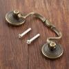 1 set Maniglia Bronzo Antico con vite Pomello Vintage in Lega per Cassetto Armadio Porta Mobile Vecchio Cinese Semplice