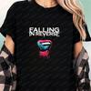 Falling In Reverse Retro Music Print Blouse Gender Neutral Trendy ShortSleeved TShirt for Both Unisex and WoUnisex Large Size
