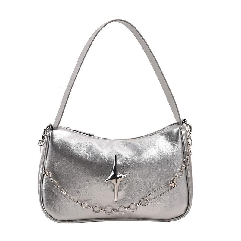New High-quality One-shoulder Cross-body Armpit Bag Women's Versatile Large-capacity Soft Leather Small Square Bag Handbags