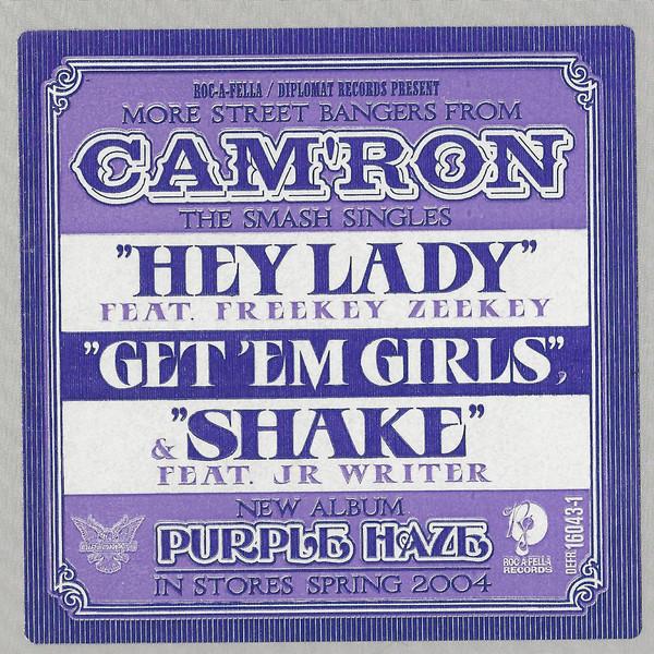 

12inch Record CAM RON - Hey Lady / Get Em Girls / Shake DEFR160431 Roc-A-Fella Rec 2004 US Rap & Hip-Hop/R&B Used