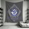 FC Dynamo Moscow Wall Tapestry Aesthetic Wall Hanging Printed Fabric Blanket Decorative Tapestries for Bedroom Living Room Home Decor