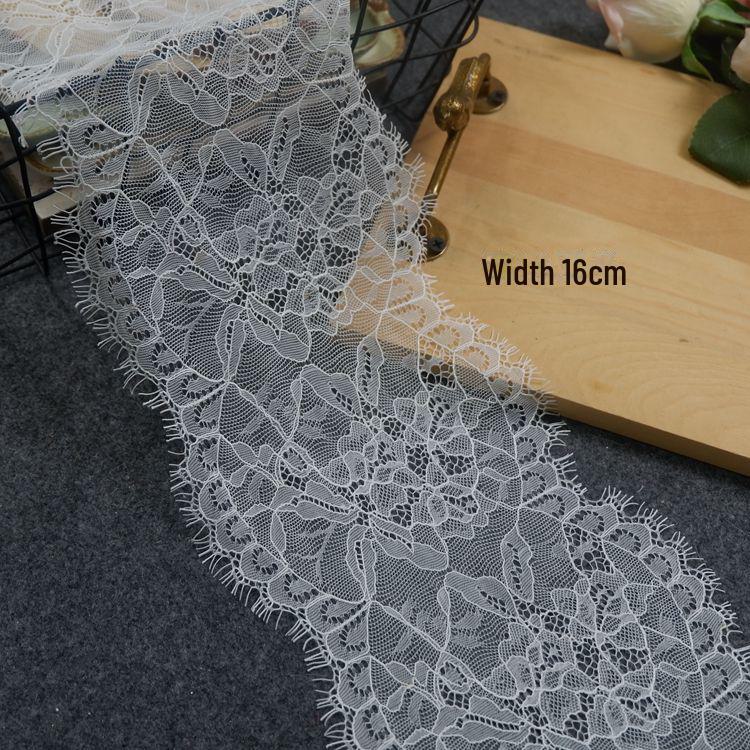 Tela de encaje de pestañas suaves para vestidos de novia, velos, faldas y cortinas