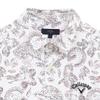 Short Sleeve Polo Shirt Moisture Quick Golf C24234106 [Callaway] Men's (Dot Print, Wicking, Drying) / / 1030_White
