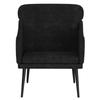 351440 vidaXL Fauteuil Noir 63x76x80 cm Velours