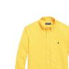 Polo Ralph Lauren Ss22 Solid Color Logo Embroidered Polo Collar Single-Breasted Long Sleeve Shirt Men shirts Yellow MNPOWOV16821898-700
