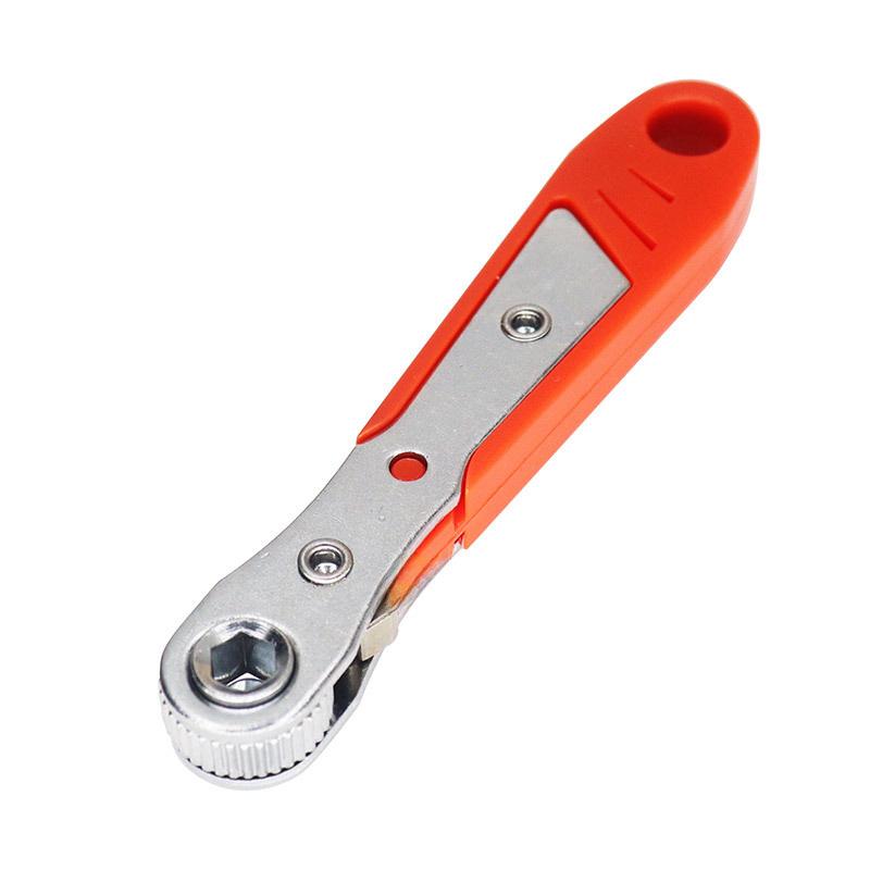 Compact 36-Tooth Ratchet Screwdriver for Tight Spaces with L-Shaped Bent Wrench