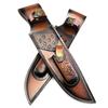 Handcrafted Leather Cutter Sheath Cutter Holder For Compacts Fixed Blade Outdoor Hand Stitched Water Resistant Design