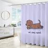Curtains In the Bathroom Curtain for Quarto Dachshund Folding Partition Shower Accessories Bath Bedrooms Houses Rooms Waterproof
