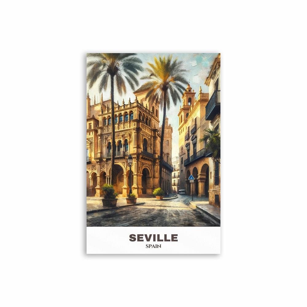 Istanbul Travel Print Turkey Travel Cityscape Canvas Painting Granada Travel City Prints Poster Seville Spain Travel Poster City 21X30CMNo Framed